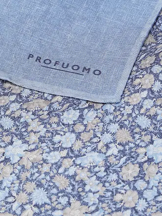 PROFUOMO | Foulard de poche en soie | blau